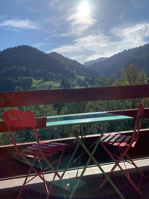 Appartement Vue Piste De Ski Praz-sur-Arly Exteriér fotografie